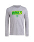 Фото #3 товара Men's Gray Austin FC Local Pop AEROREADY Long Sleeve T-Shirt