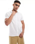 ASOS DESIGN jersey shirt in white