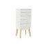 Chest of drawers DKD Home Decor Natural MDF White (40 x 30 x 90 cm)