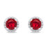 Фото #3 товара Sparkling silver jewelry set with zircons SET230WR (earrings, pendant)