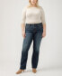 ფოტო #4 პროდუქტის Plus Size Suki Mid Rise Curvy Fit Slim Bootcut Jeans