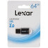 Фото #3 товара USВ-флешь память Lexar JumpDrive V40 Чёрный 64 Гб (1 штук)