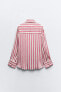 Striped satin shirt