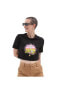 Resort Mix Cropped Kadın Siyah T-shirt