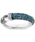 London Blue Topaz (1 ct. t.w.) & Diamond (1/20 ct. t.w.) Obi-Wan Kenobi Lightsaber Ring in Sterling Silver