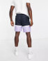 Farah – Murphy – Shorts in Marineblau mit Patchwork-Design