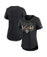 ფოტო #1 პროდუქტის Women's Heather Black New Orleans Saints Local Fashion Tri-Blend T-shirt