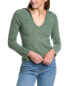 Vince Brushed V-Neck Polo Alpaca & Wool-Blend Sweater Women's