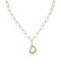 ETTIKA paperclip Chain Initial Necklace