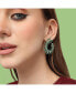 ფოტო #3 პროდუქტის Women's Green Wreath Drop Earrings