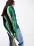 & Other Stories knitted jumper in blue and green stripe