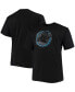 Men's Big and Tall Black Carolina Panthers Color Pop T-shirt Черный, 2xB - фото #1