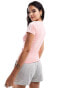 Фото #2 товара adidas Performance Essentials Slim 3-stripes t-shirt in pink