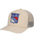 Фото #1 товара Men's Cream New York Rangers Foam Front Trucker Adjustable Hat