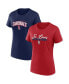 Women's Red, Navy St. Louis Cardinals Fan T-shirt Combo Set