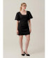 Фото #1 товара Women's Puff sleeve little black dress, fit & flare