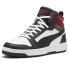 Фото #2 товара Puma Rebound V6 High Top Mens Black, Red, White Sneakers Casual Shoes 39232624