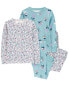 Фото #1 товара Toddler 4-Piece Fairy 100% Snug Fit Cotton Pajamas 2T