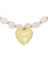 ფოტო #2 პროდუქტის Rose Quartz Heart Pendant Necklace