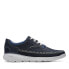 Фото #2 товара Clarks Gaskill Lace 26164647 Mens Blue Nubuck Lifestyle Sneakers Shoes