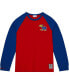 Men's Red Kansas Jayhawks Legendary Slub Raglan Long Sleeve T-shirt