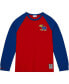 Фото #3 товара Футболка с длинным рукавом Mitchell&Ness Красная Kansas Jayhawks Legendary Slub Raglan для мужчин