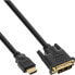 Фото #1 товара InLine HDMI to DVI Cable male / 18+1 male gold plated 5m