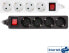 Фото #1 товара Listwa zasilająca InLine InLine® Power Strip Type F German 4 Port with Switch + Child Safety Lock white 3m