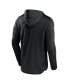 ფოტო #4 პროდუქტის Men's Heather Black Nebraska Huskers Transitional Hoodie T-shirt