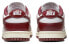 Nike Dunk Low PRM "Team Red"and White FJ4555-100 Sneakers
