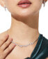 Silver-Tone Crystal Cluster Frontal Necklace, 16" + 2" extender