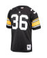 Фото #3 товара Men's Jerome Bettis Black Pittsburgh Steelers 1996 Authentic Throwback Retired Player Jersey