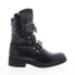 Фото #1 товара Fly London Kiff KIFF682FLY-007 Womens Black Leather Strap Casual Dress Boots 42