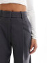 & Other Stories wool blend tailored trousers in grey melange