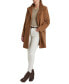 Women's Wool Blend Buckle-Collar Coat