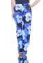 Calvin Klein Women's Tapered Drawstring Floral Pants Blue Size XS