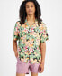 Фото #3 товара Men's Printed Relaxed Short-Sleeve Camp Shirt