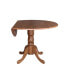 Фото #10 товара Round Dual Drop Leaf Pedestal Table