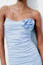 Фото #5 товара Платье из полиамида со сборками ZARA