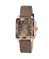 ფოტო #1 პროდუქტის GV2 Women's Bari Tortoise Brown Leather Swiss Quartz Strap Watch 34 mm