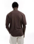 Фото #4 товара ASOS DESIGN oversized t-shirt in brown with emblem chest print