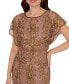 ფოტო #4 პროდუქტის Women's Beaded Blouson-Sleeve Gown
