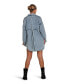 ფოტო #2 პროდუქტის Women's Into Him Ovesized Denim Shirt