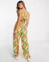 Y.A.S v-neck jumpsuit in retro floral