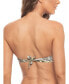 Фото #2 товара Women's Ring Padded Bandeau Bikini Top