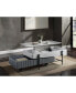 Фото #1 товара Wilkins Coffee Table w/Lift Top, White & Gray High Gloss Finish