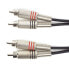 MUSIC STORE Phono RCA Cable 1 m Metal Connectors