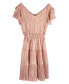 ფოტო #3 პროდუქტის Big Girls Metallic Pleated Flutter Sleeve Dress