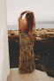 Фото #5 товара Платье из прозрачной ткани с принтом ZARA