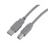 Фото #1 товара Sharkoon 4044951015290, 0.5 m, USB A, USB B, USB 2.0, Male/Male, Grey